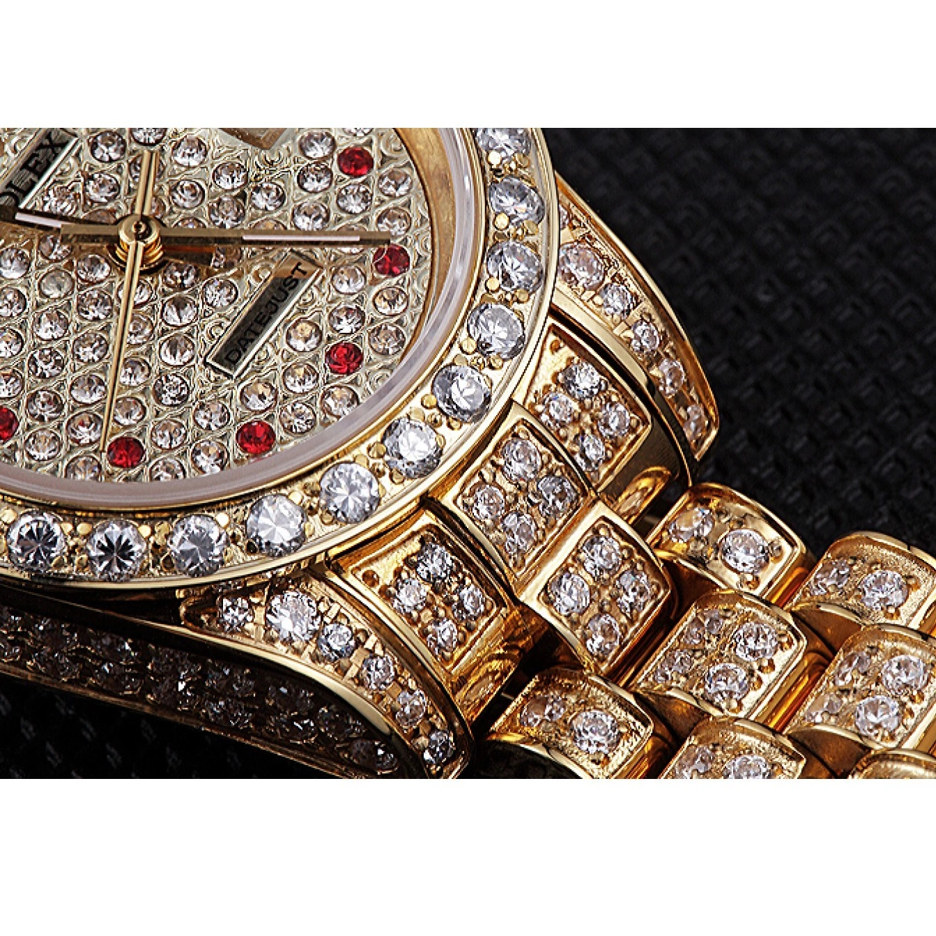 Aaa replica watch Rolex 622024 Swiss Gold Diamond DateJust Dial 0623